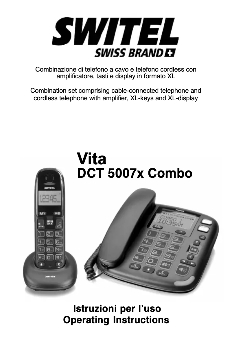 Image de la première page du manuel de l'appareil DCT50072 Combo