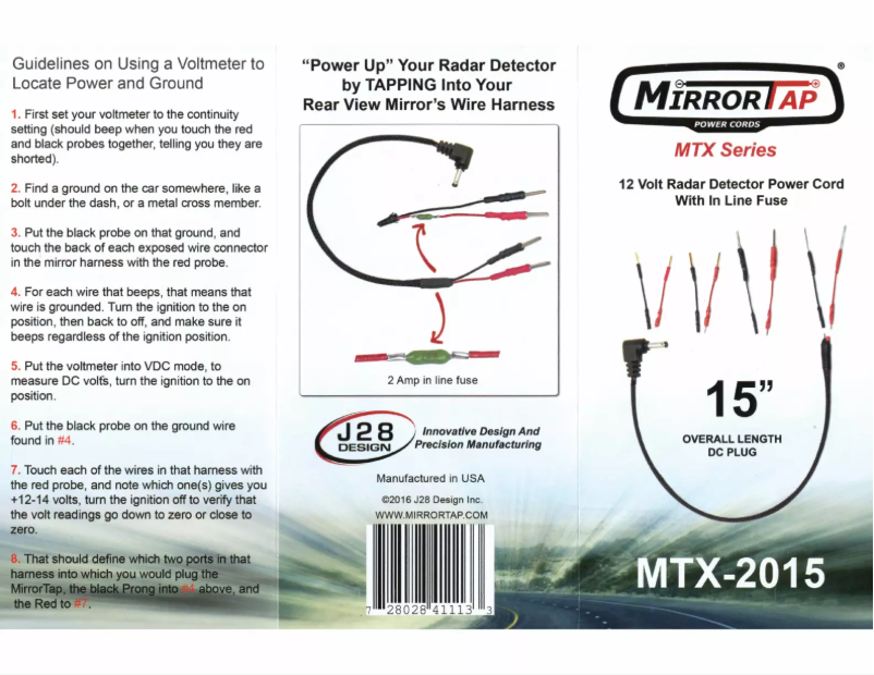 Page n°1 - Manuel utilisateur BlendMount MTX-2015