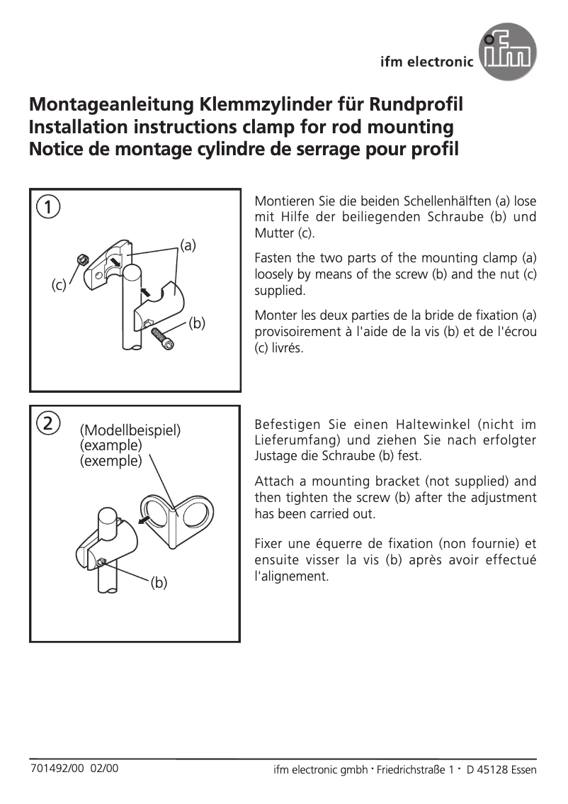 Page 1 de la notice Manuel utilisateur IFM E20945