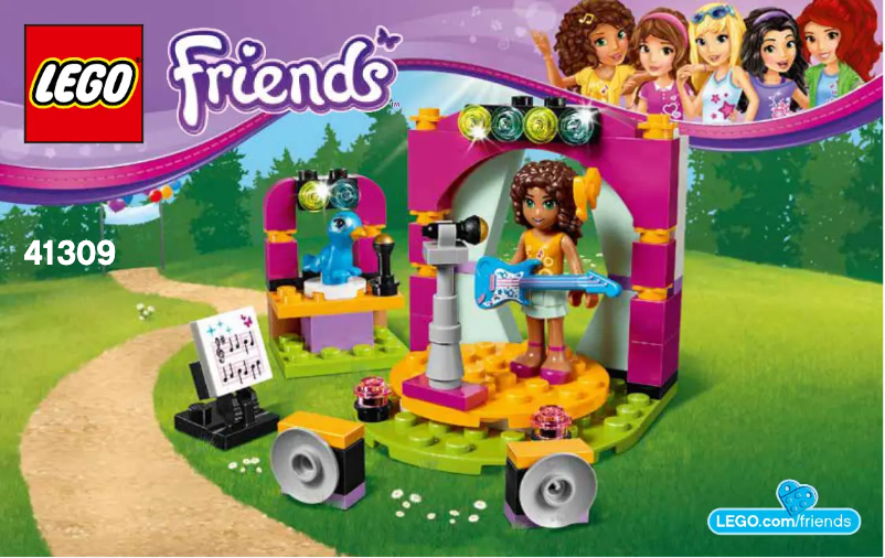 Page 1 de la notice Consignes visuelles Lego Friends 41309