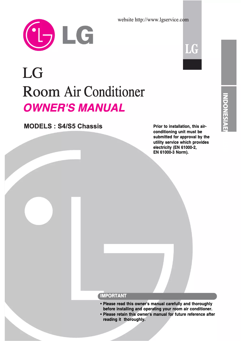 Page n°1 - Manuel utilisateur LG HSNC126RGA0
