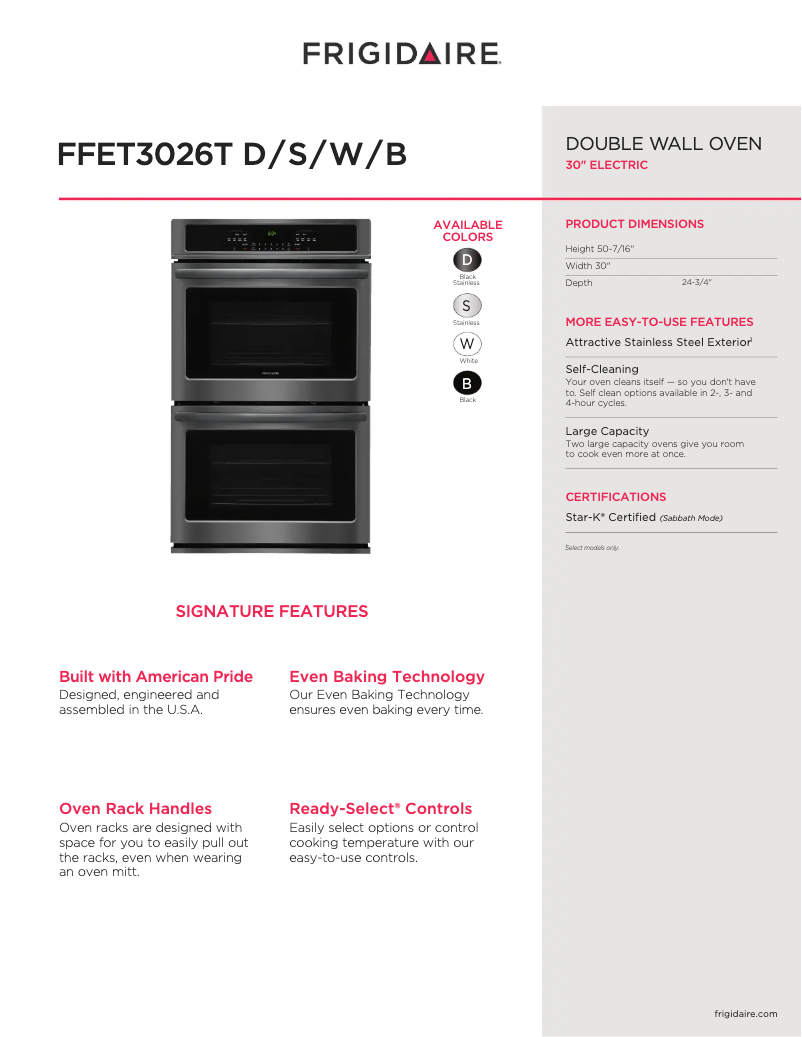 Image de la première page du manuel de l'appareil FFET3026TB