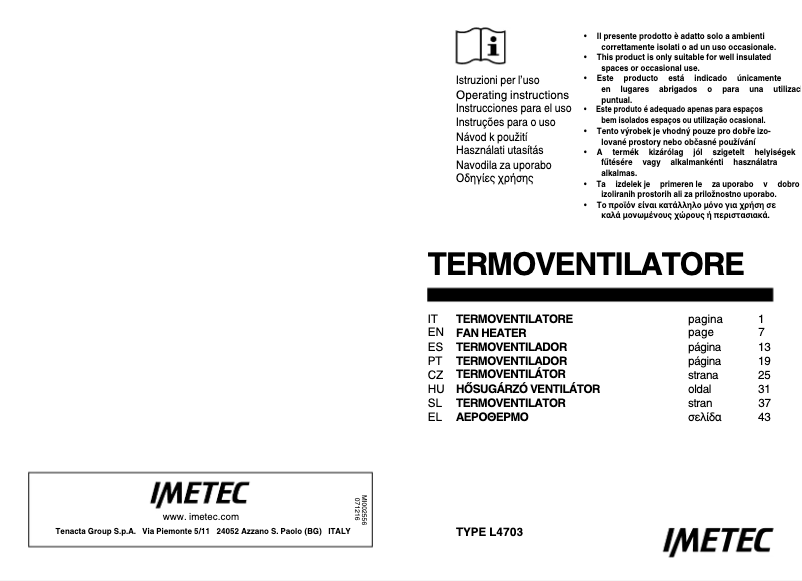 Page 1 de la notice Manuel utilisateur Imetec C2-200 4014