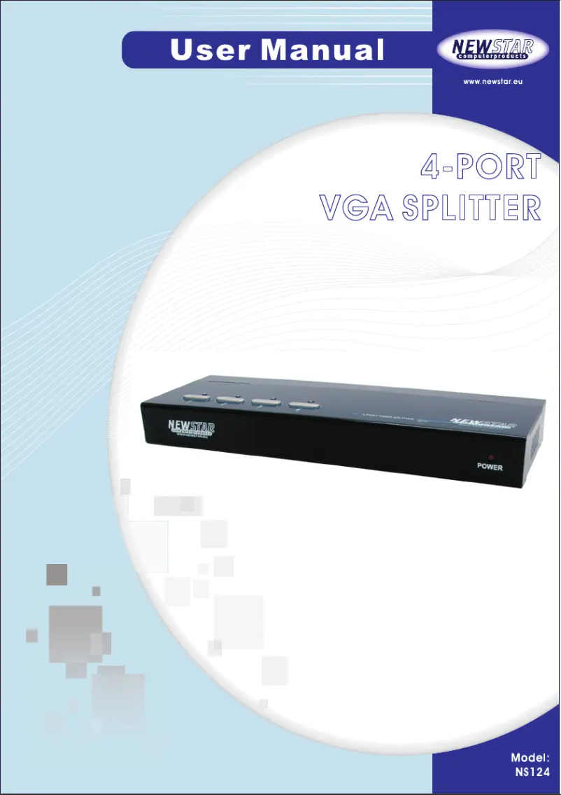 Image de la première page du manuel de l'appareil NS124