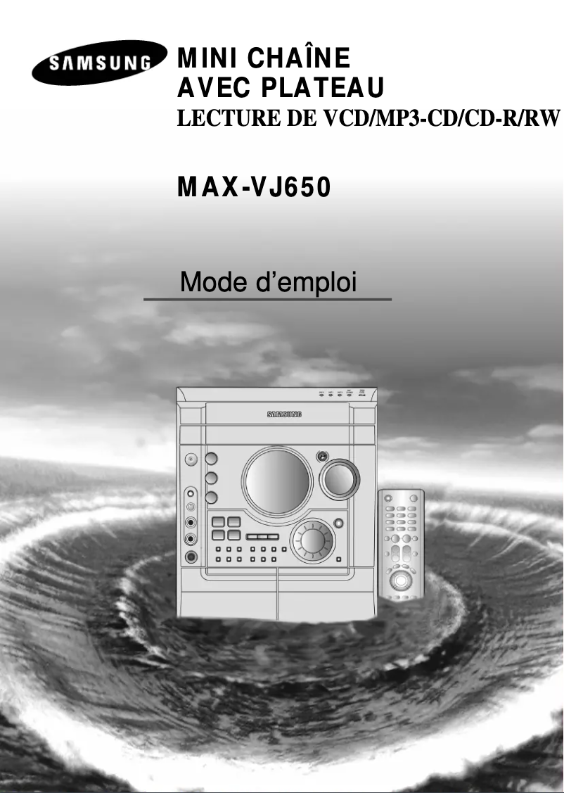 Page n°1 - Manuel utilisateur Samsung MAX-VJ650