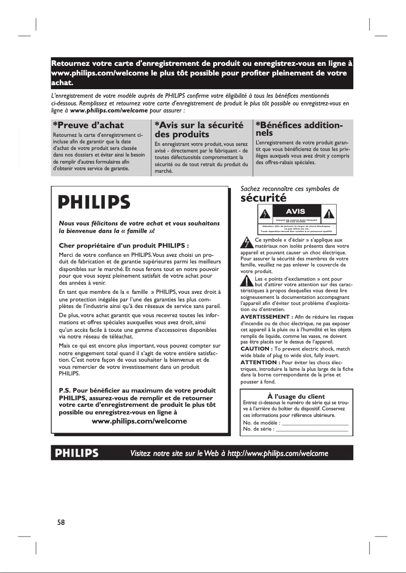 Página 1 del manual Manual de usuario Philips HTS6600