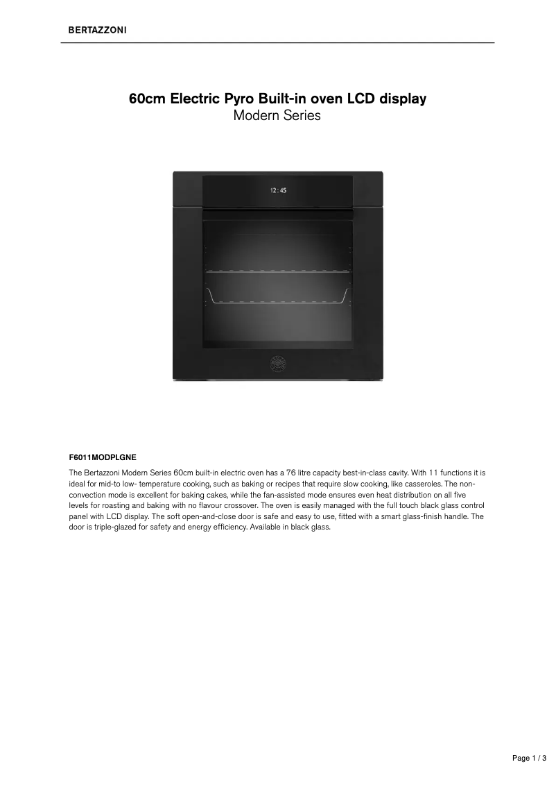 Image de la première page du manuel de l'appareil F6011MODPLGNE