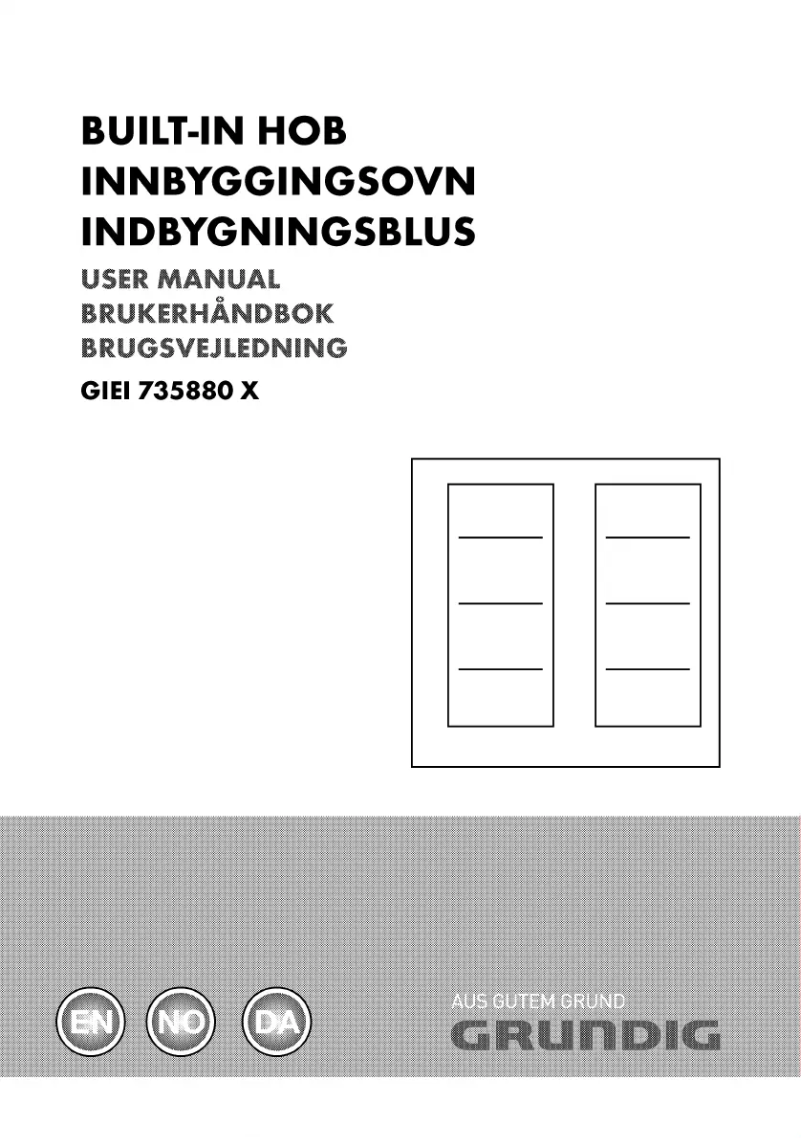 Page n°1 - Manuel utilisateur Grundig GIEI 735880 F