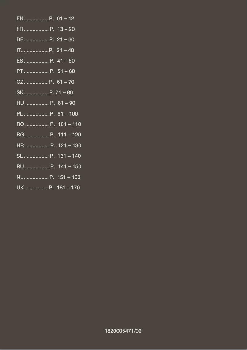 Image de la première page du manuel de l'appareil Virtuoso XP442C
