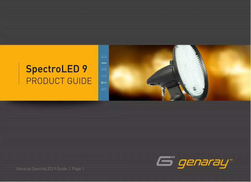 Page n°1 - Manuel utilisateur Genaray Spectro LED 9 Light