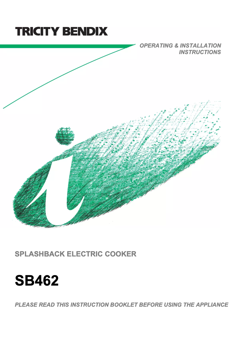 Image de la première page du manuel de l'appareil SB462B