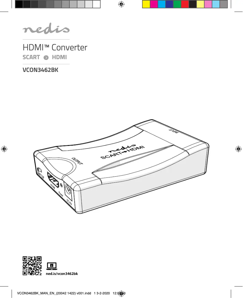 Page n°1 - Manuel utilisateur Nedis VCON3462BK