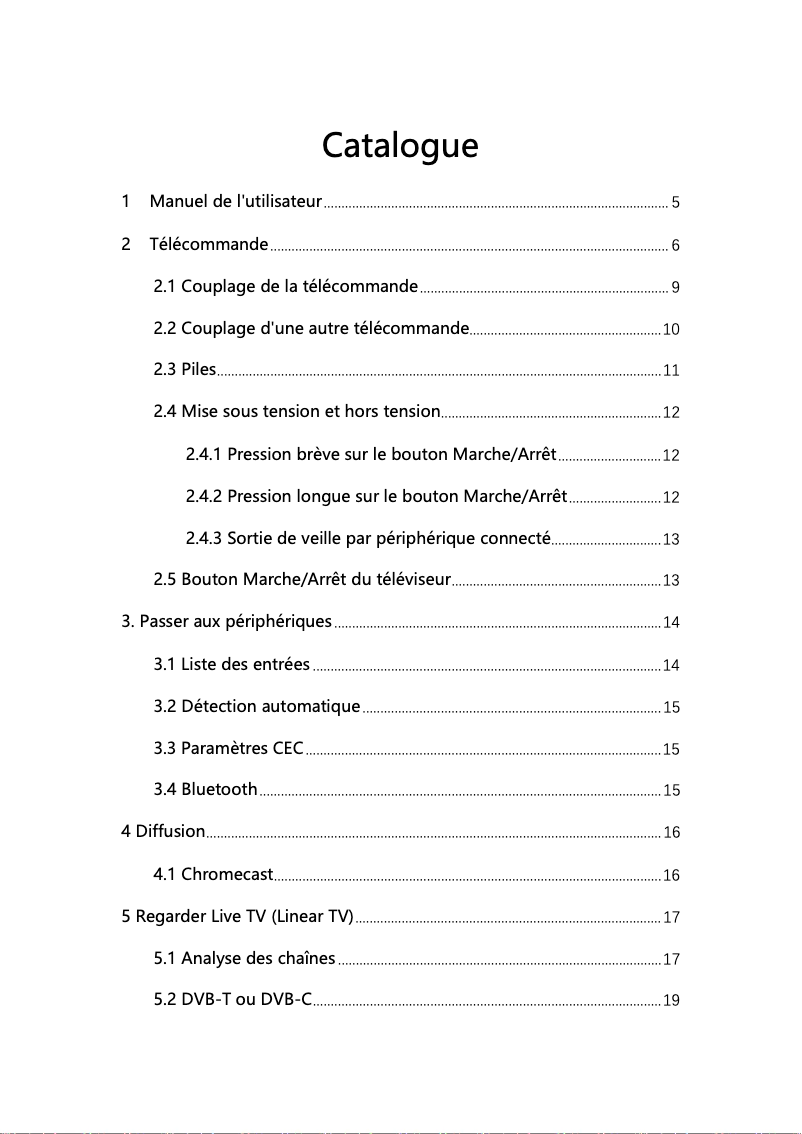 Page 1 de la notice Manuel utilisateur Xiaomi MI TV A2
