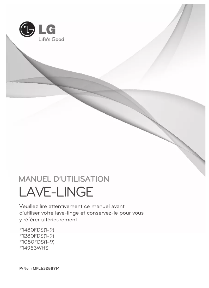 Page n°1 - Manuel utilisateur LG F14953WHS