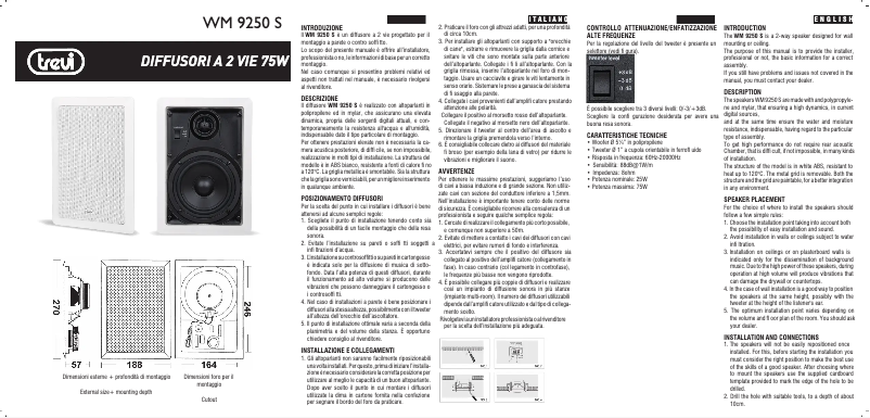 Page 1 de la notice Manuel utilisateur Trevi WM 9250 S