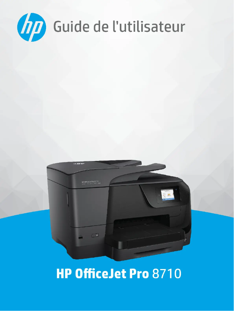 Page 1 de la notice Manuel utilisateur HP OfficeJet Pro 8710