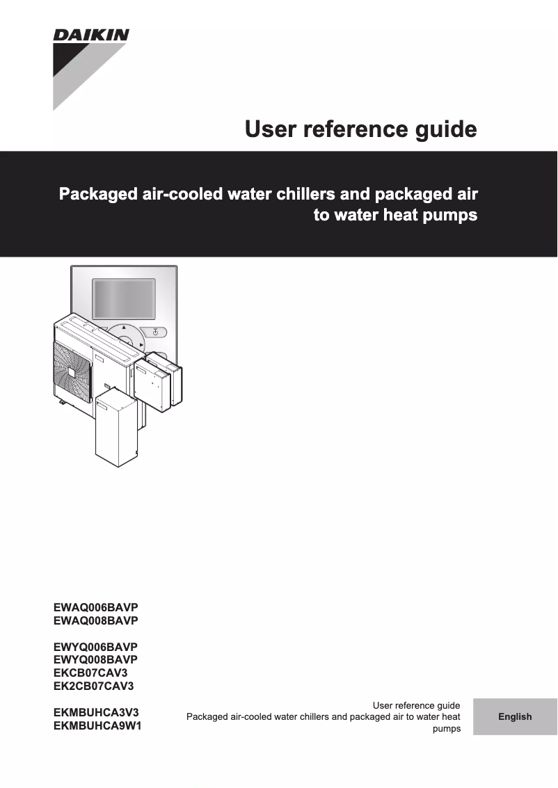 Página 1 del manual Manual de usuario Daikin EWYQ005BAVP
