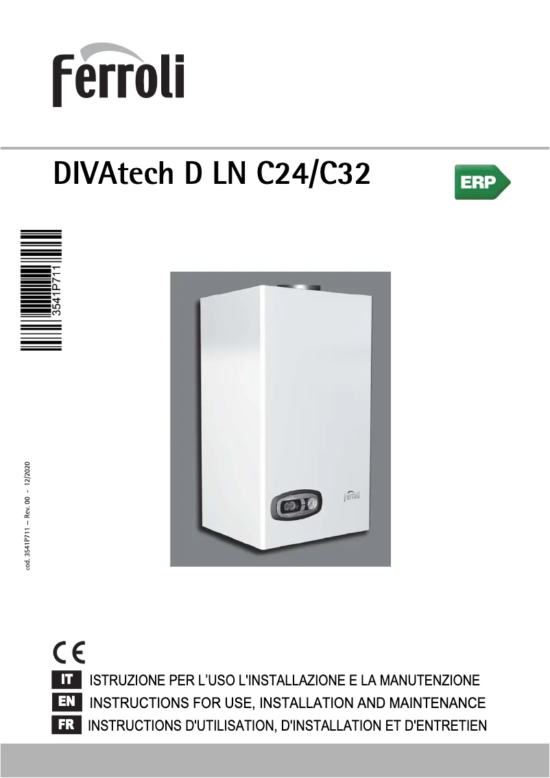 Image de la première page du manuel de l'appareil DIVAtech D LN C24