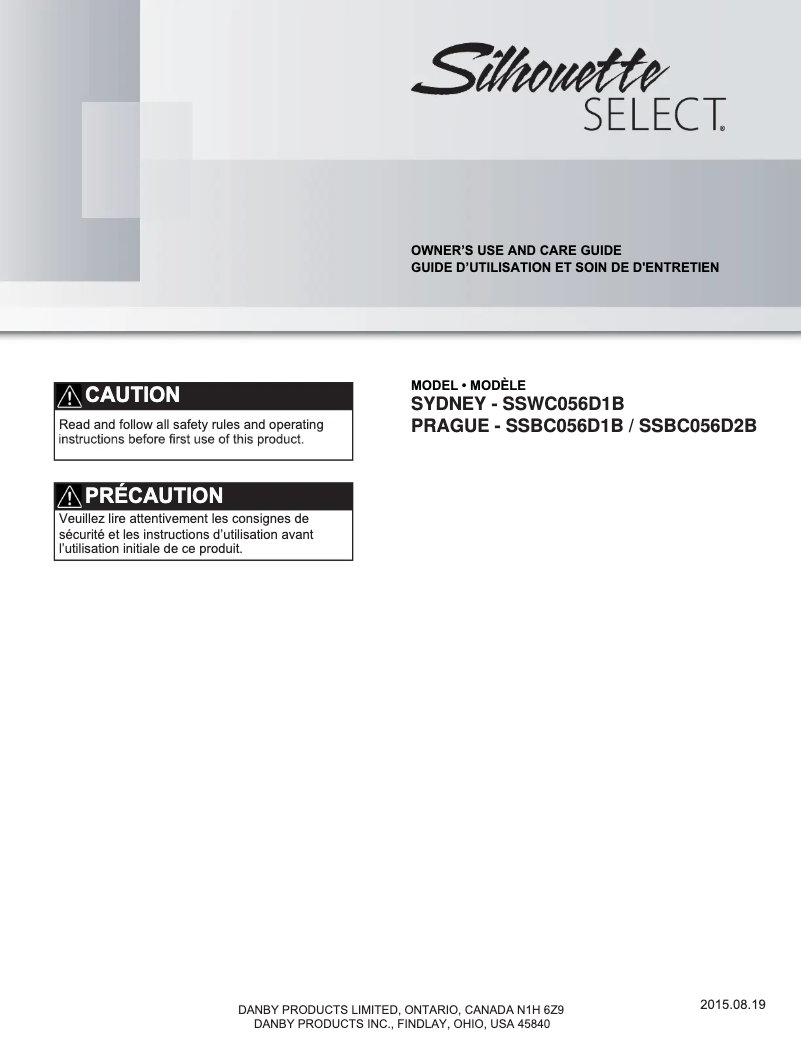 Image de la première page du manuel de l'appareil SSWC056D1B