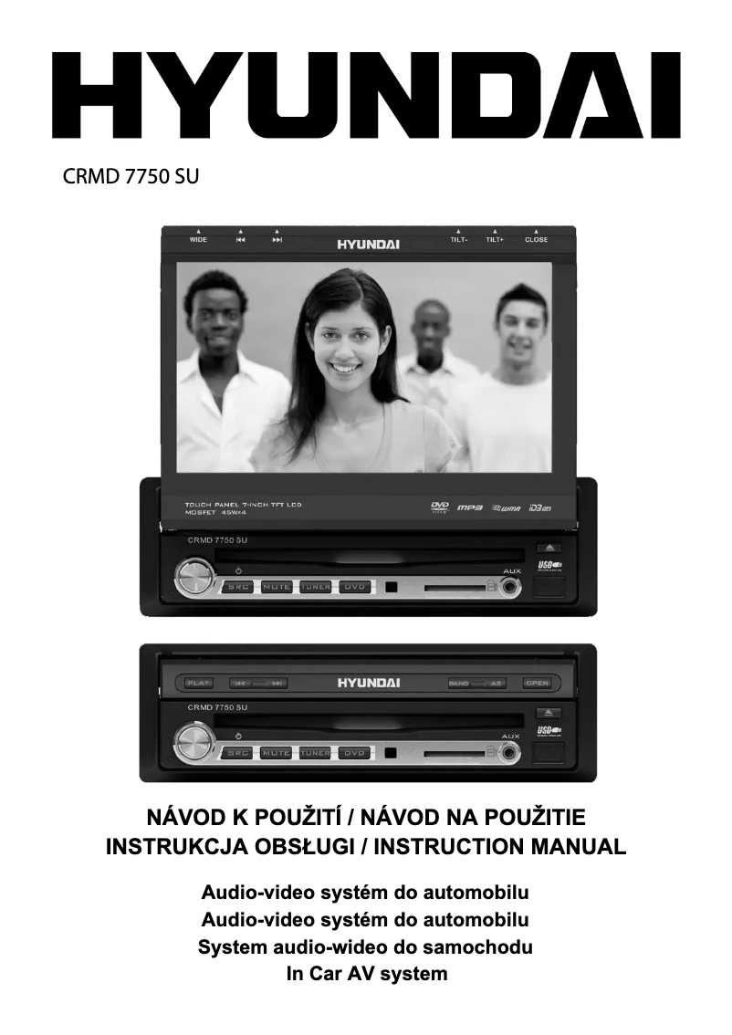 Page 1 de la notice Manuel utilisateur Hyundai CRMD 7750 SU