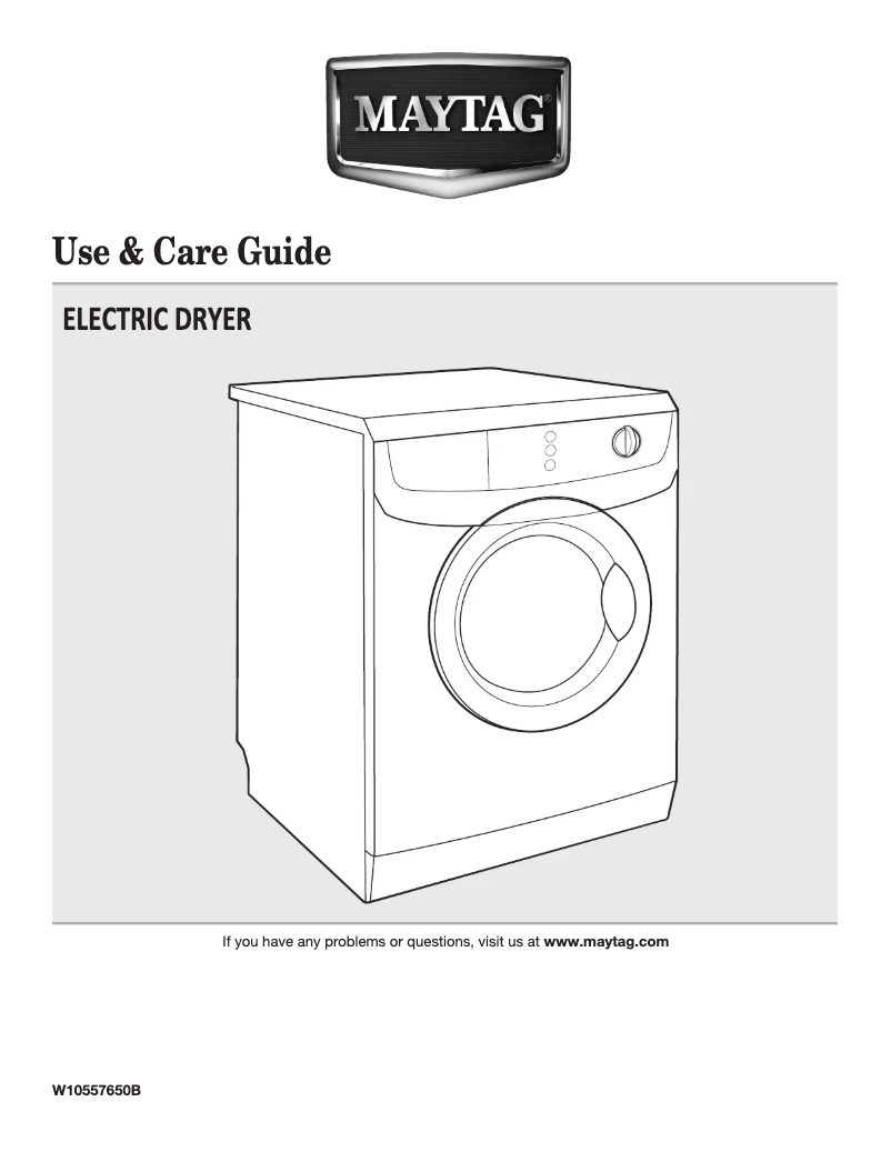 Page 1 de la notice Manuel utilisateur Maytag MED7500YW