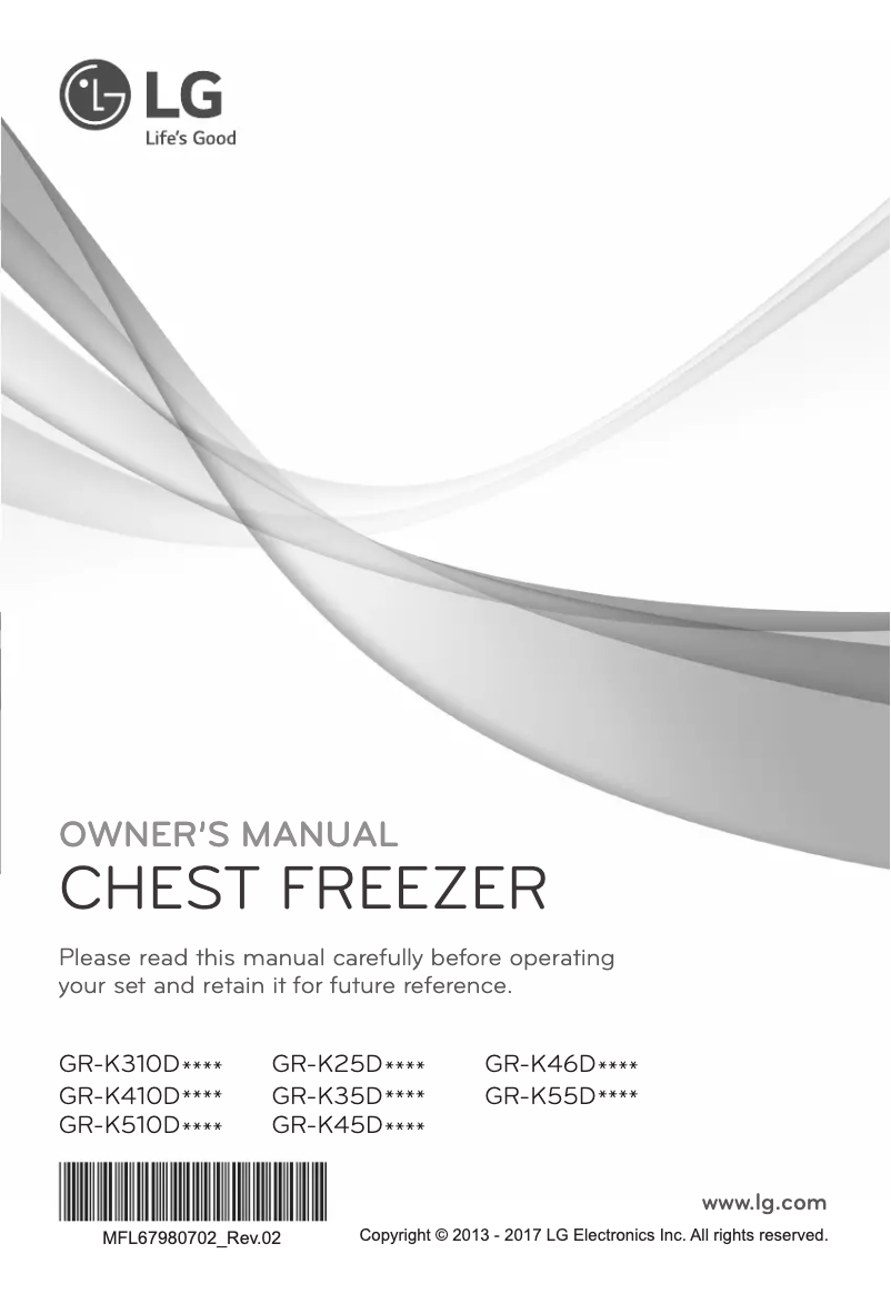 Página 1 del manual Manual de usuario LG GR-K46DSLBC