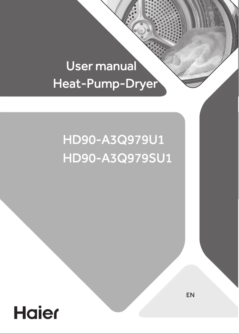 Page 1 of the manual User Manual Haier HD90-A3Q979U1