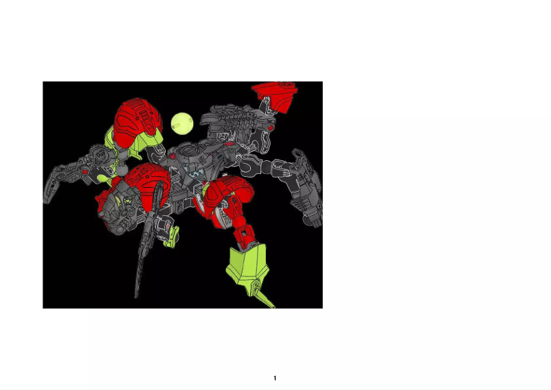 Page 1 de la notice Manuel utilisateur Lego Hero Factory 6217