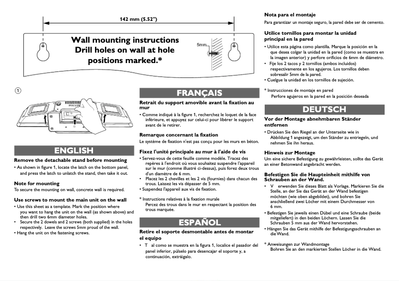 Imagen de la primera página del manual del dispositivo DC950