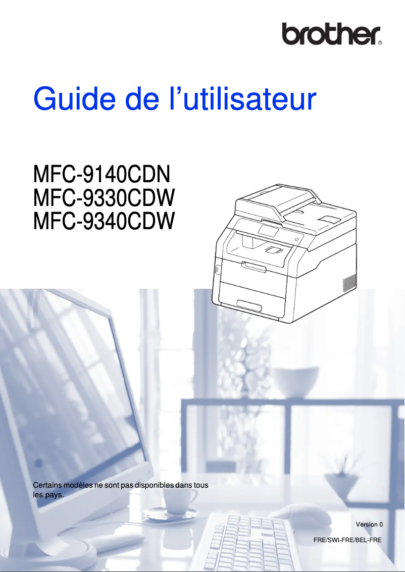 Image de la première page du manuel de l'appareil MFC-9340CDW