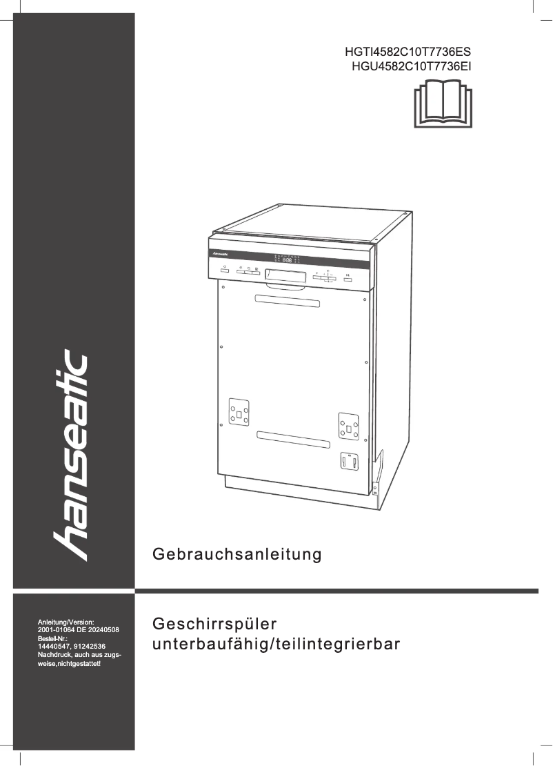 Page 1 de la notice Manuel utilisateur Hanseatic HGU4582C10T7736EI