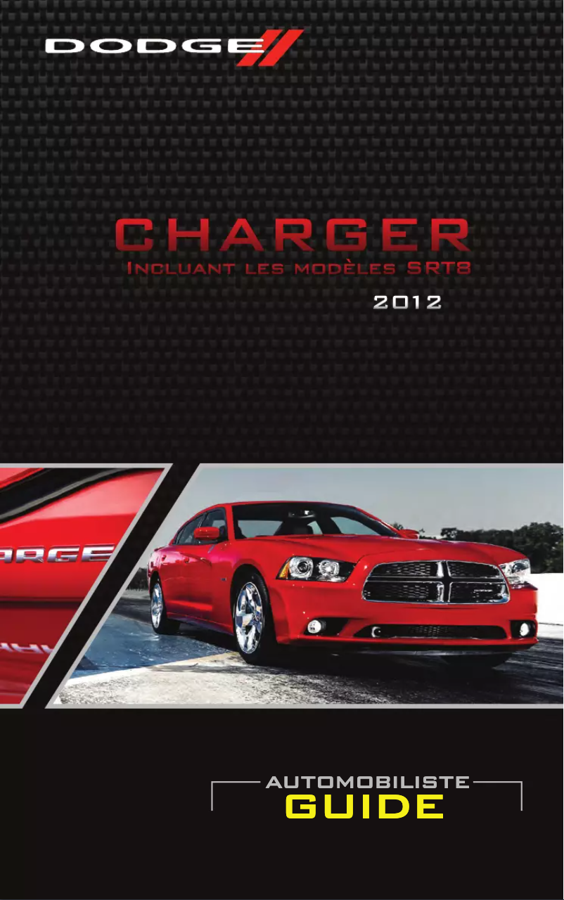 Page 1 de la notice Manuel utilisateur Dodge Charger (2012)