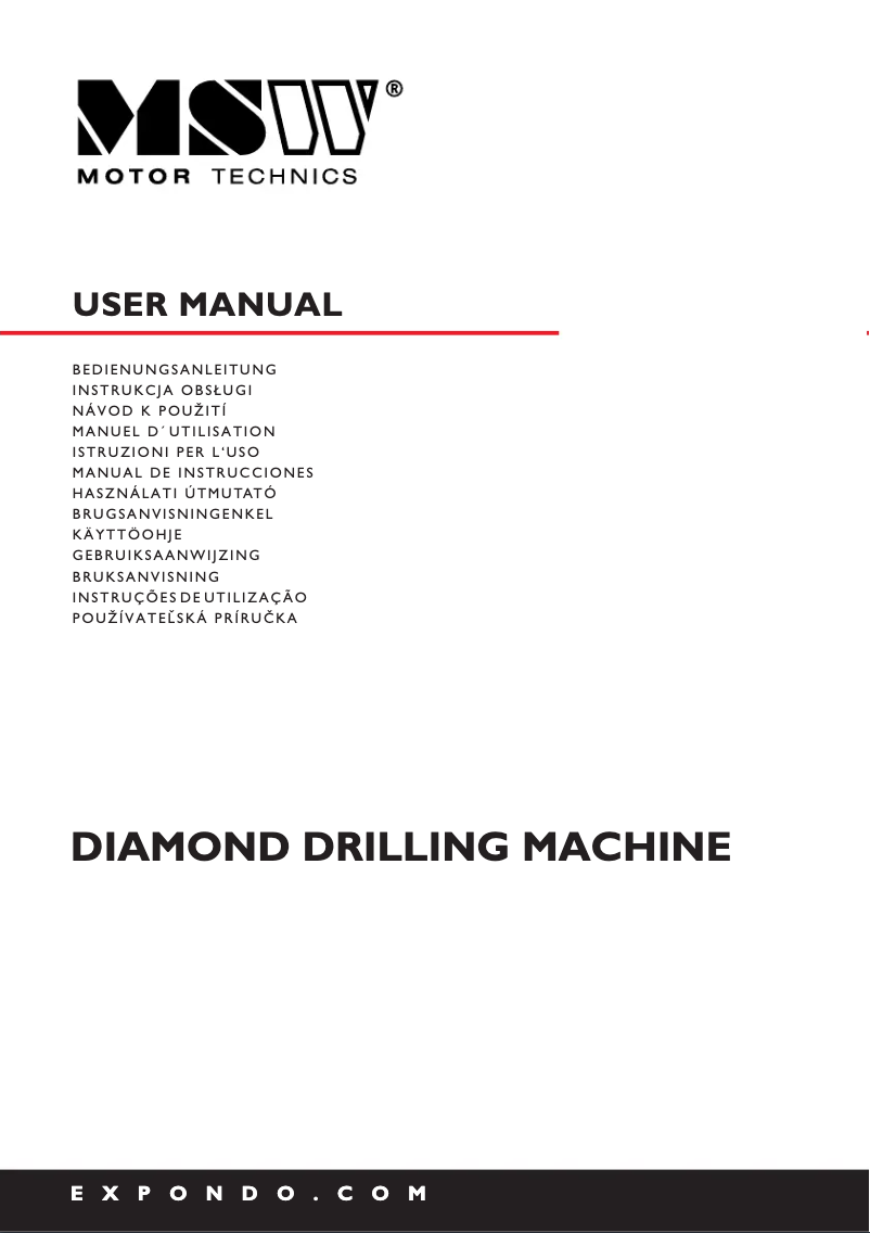 Page n°1 - Manuel utilisateur MSW MSW-DDM-A4250S