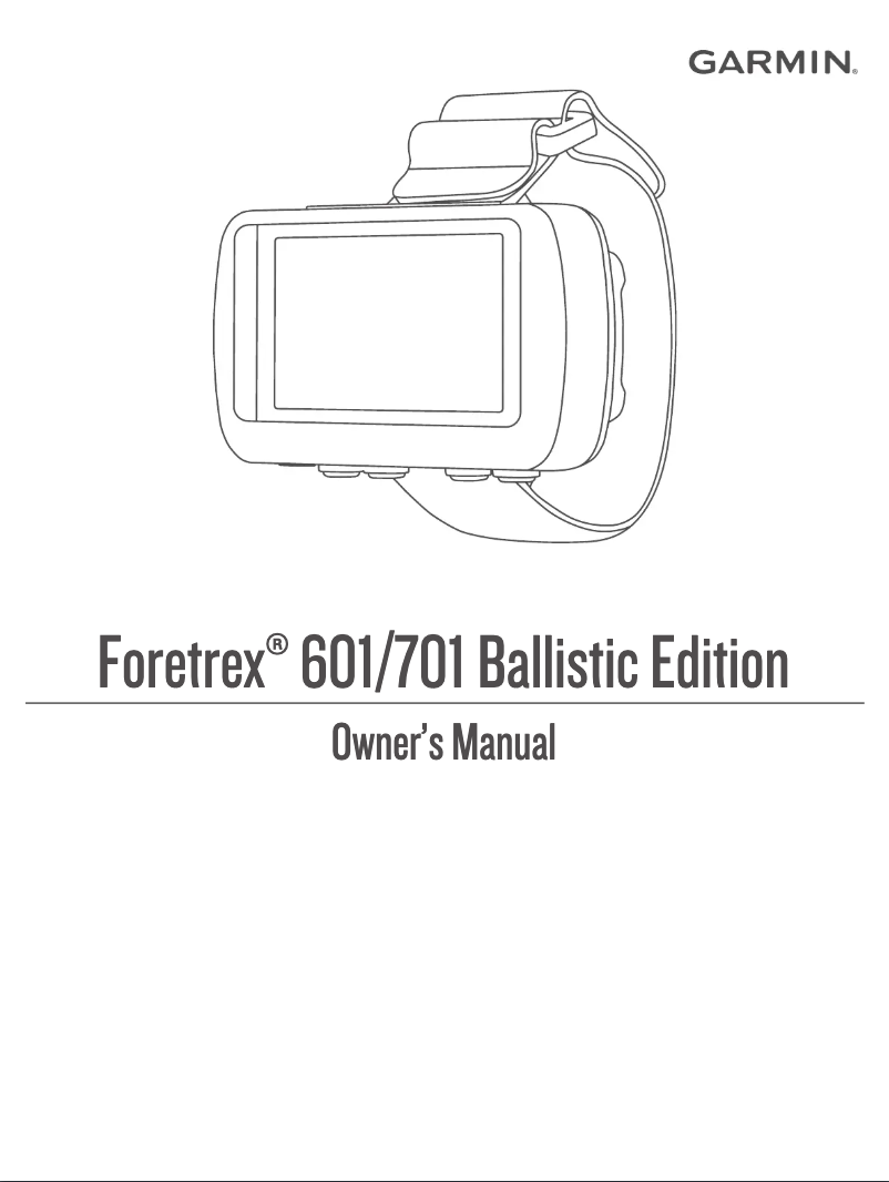 Page 1 de la notice Manuel utilisateur Garmin Foretrex 701