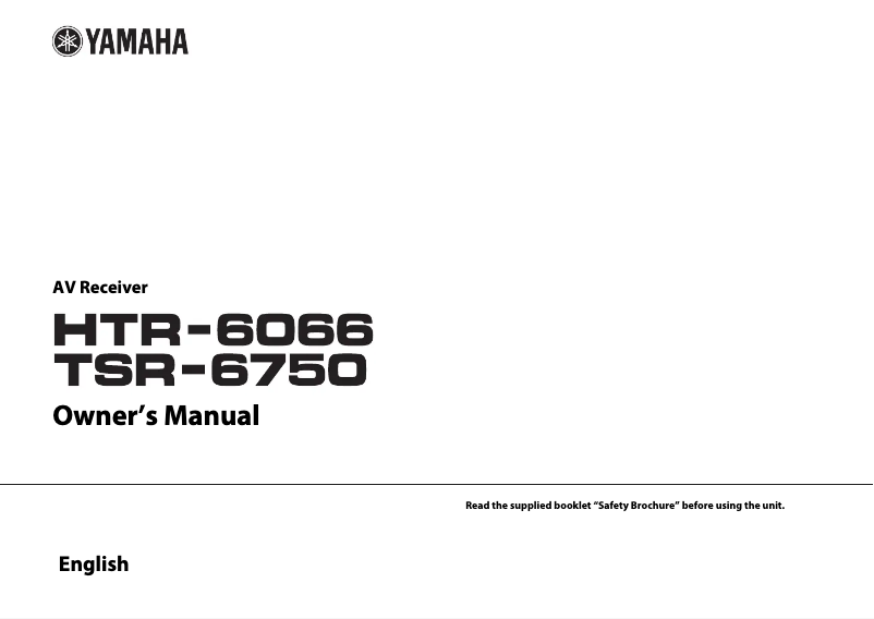 Page 1 de la notice Manuel utilisateur Yamaha HTR-6066