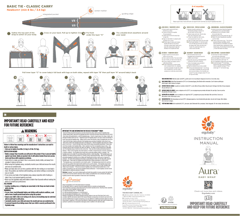 Imagen de la primera página del manual del dispositivo Aura