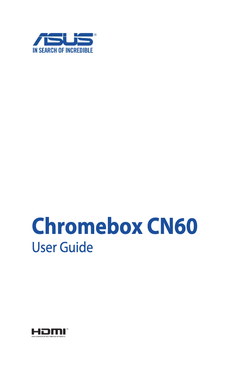 Page n°1 - Manuel utilisateur Asus Chromebox 2