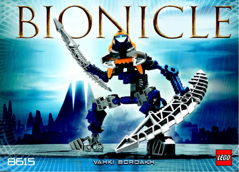 Imagen de la primera página del manual del dispositivo Bionicle 8615