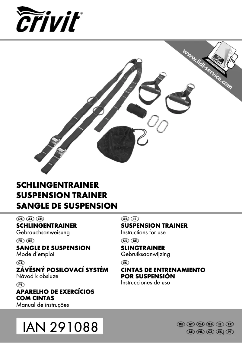 Page 1 de la notice Manuel utilisateur Crivit IAN 291088