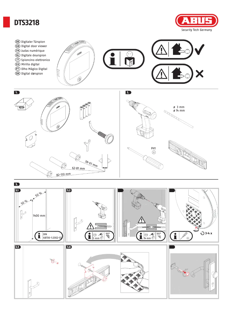 Image de la première page du manuel de l'appareil DTS3218