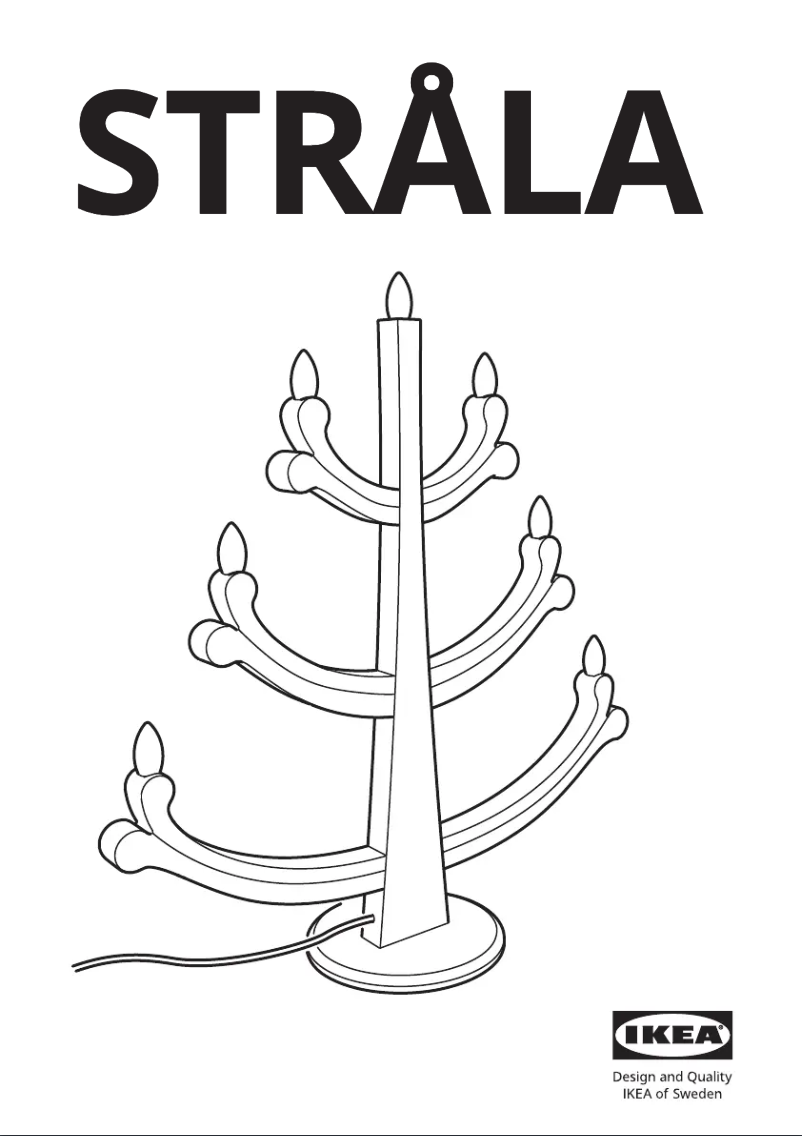Imagen de la primera página del manual del dispositivo STRÅLA 105.824.46