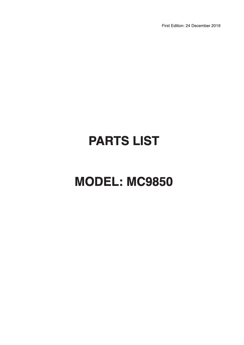 Page n°1 - Fiche technique Janome Memory Craft 9850