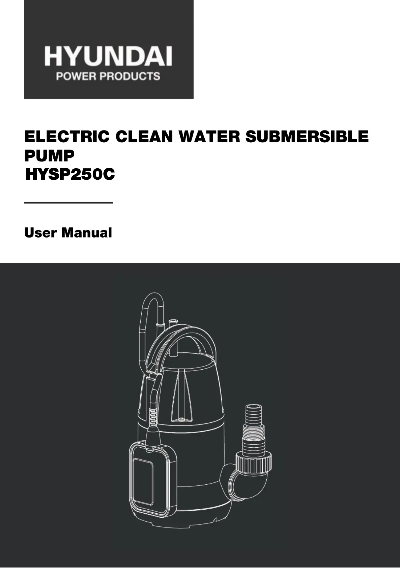 Image de la première page du manuel de l'appareil HYSP250C