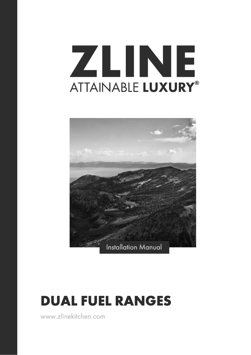 Page 1 de la notice Manuel utilisateur ZLine RAS-BLM-48