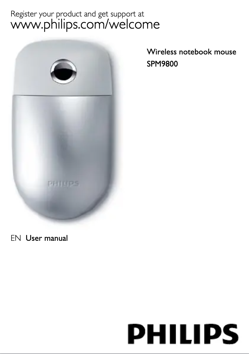 Page 1 de la notice Manuel utilisateur Philips SPM9800