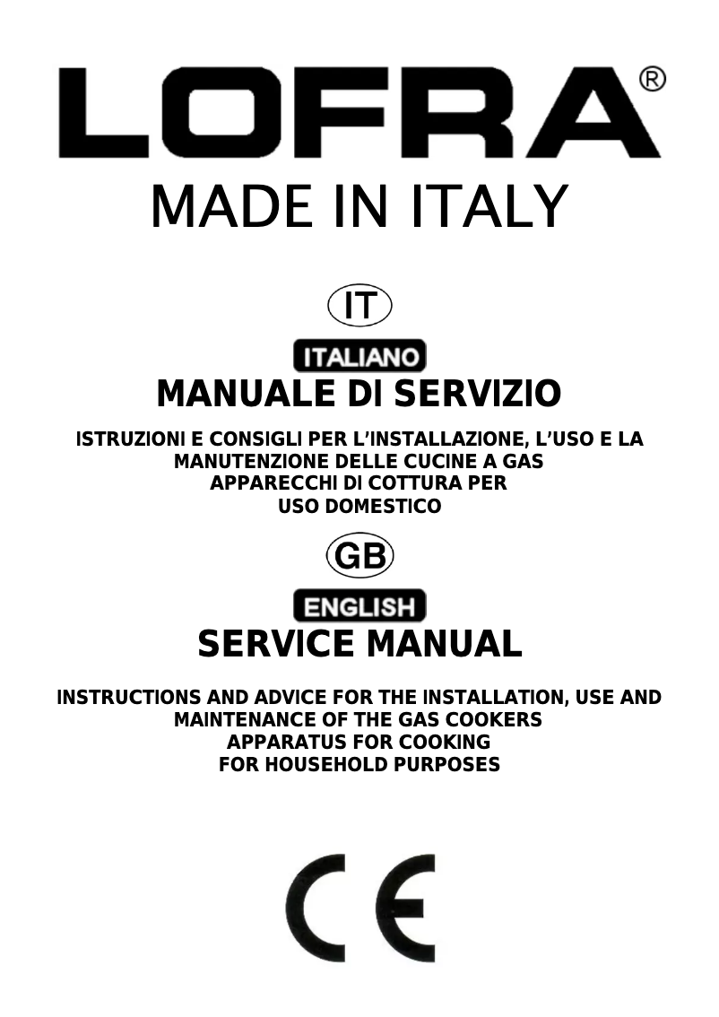 Page n°1 - Manuel utilisateur Lofra M76MF/C