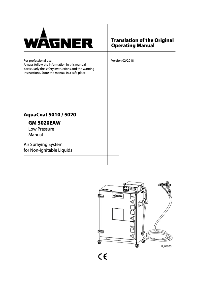 Page 1 de la notice Manuel utilisateur Wagner GM 5020EAW
