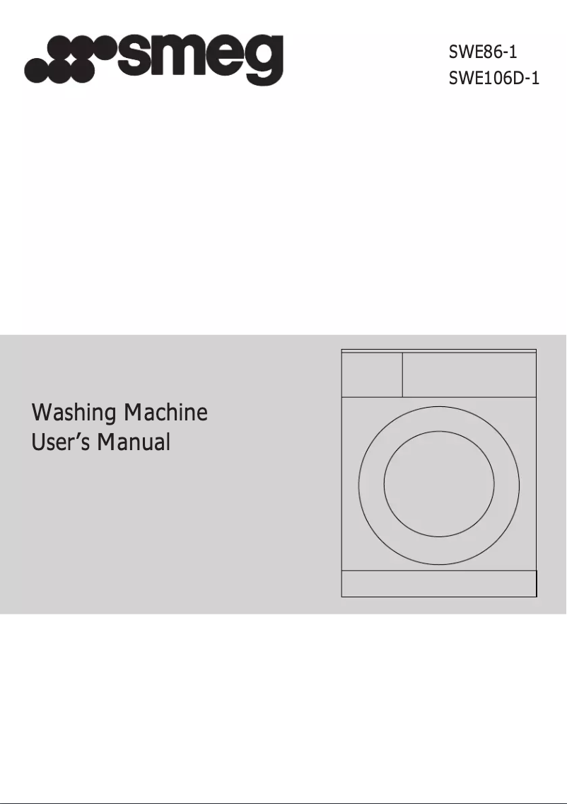 Page n°1 - Manuel utilisateur Smeg SWE106D-1