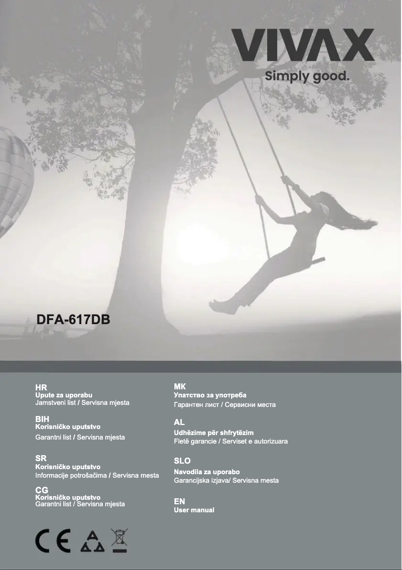 Page 1 de la notice Manuel utilisateur Vivax DFA-617DB