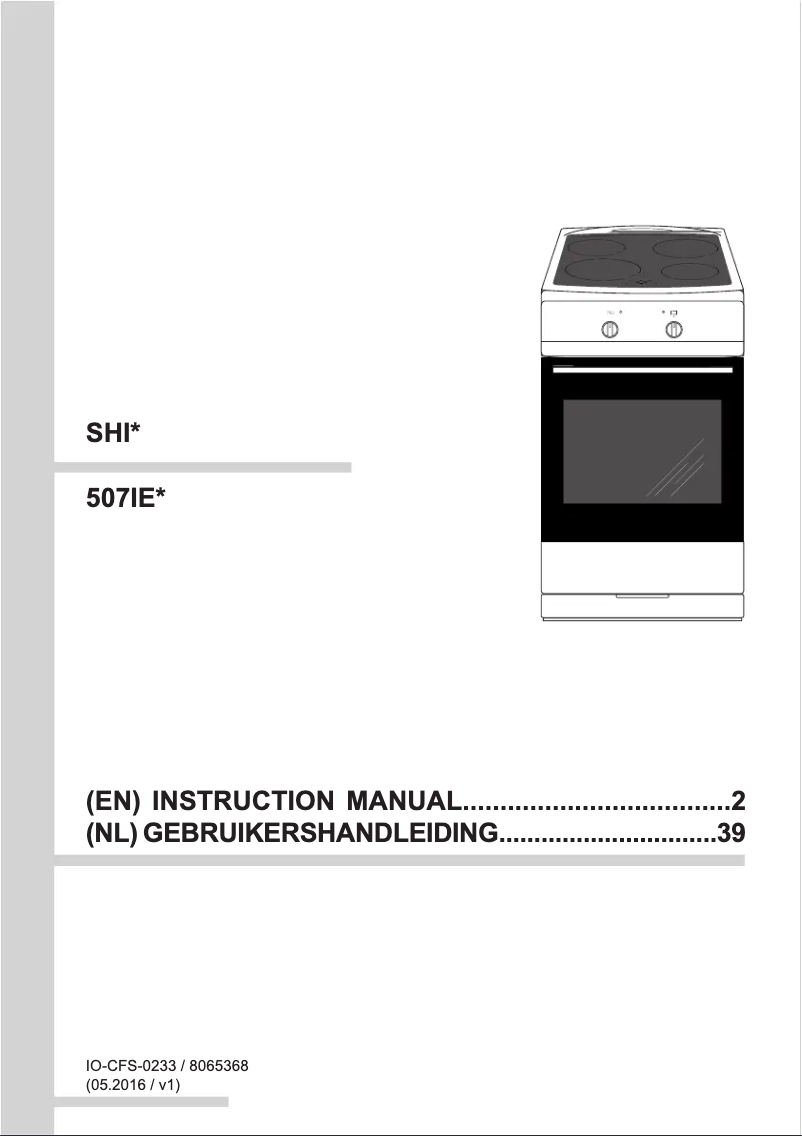 Page 1 de la notice Manuel utilisateur Amica SHI 11589 W